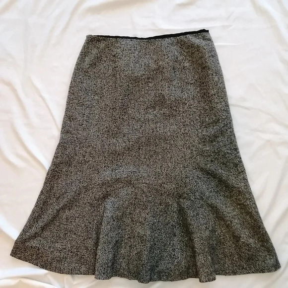Gerard Darel Wool Blend Pleated Midi Skirt Heathered Gray 42 FR or 10 US - Picture 5 of 15